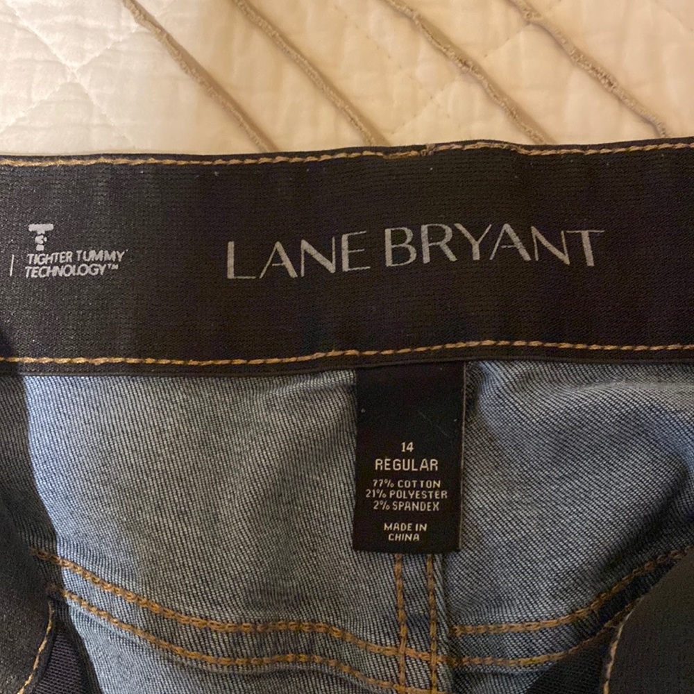 LANE BRYANT Skinny Jeans Tighter Tummy 14